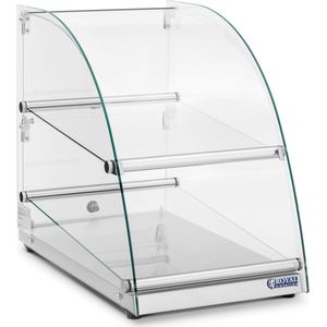 Royal Catering Gebaksvitrine - 70 l - 2 niveaus