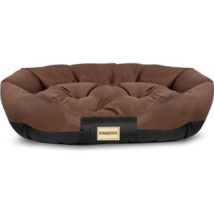 Aio Factory - Dierenmand voor katten/honden - 115x95cm waterdicht - Bruin / Zwart