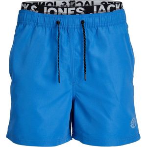 Jack & Jones Zwemshort Heren JPSTFIJI Dubbele Waistband Lichtblauw - Maat S - Zwembroek