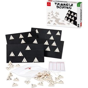 Dal Negro Gezelschapsspel Triangle 3,5 Cm Wit/zwart 3-delig