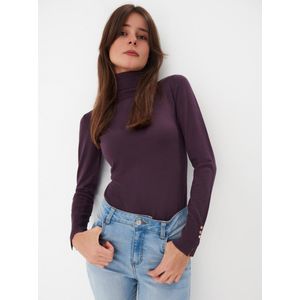 Dames Coltrui / Ladies Turtleneck Sweater | Paars | Maat L