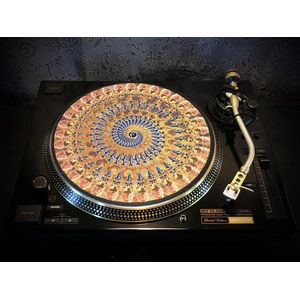 THE FISHER KING EARTH Felt Zoetrope Turntable Slipmat 12"" - Premium slip mat – Platenspeler - for Vinyl LP Record Player - DJing - Audiophile - Original art Design - Psychedelic Art