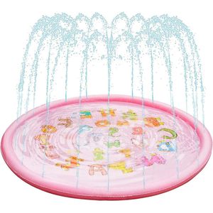 Waterspeelmat 170 cm Sprinkler anti-slip Zomer Tuin Waterspeelgoed Outdoor voor Kinderen en Huisdieren Waterspeelmat