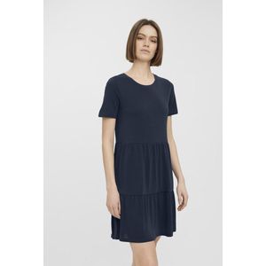 Vero Moda Vmfilli Calia Ss Short Dress Navy Blazer BLAUW XXL