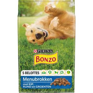 Bonzo (Friskies) Droog Adult Menubrokken Kip - Hondenvoer - 15kg