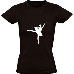 Ballet Dames t-shirt |  Zwart