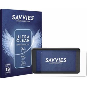 Savvies - Screenprotector voor BMW ConnectedRide Navigator 2024 - Folie Beschermfolie transparant (18 Stuks)