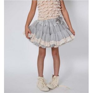 Angel's Face - Chiffon Petticoat - Rok - Mist Lace - Lichtgrijs - Teen (13y en >) 158 en Dames 40-42