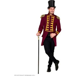 Widmann - Circus Kostuum - Parmantige Franse Parade Jas Bordeaux Rood - Rood - Large - Halloween - Verkleedkleding