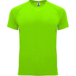 Fluorescent Groen Unisex Sportshirt korte mouwen Bahrain merk Roly maat 3XL