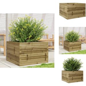vidaXL Plantenbak - Plantenbakken - Bloempot - Bloembak - Plantenbak 70x70x45,5 cm geïmpregneerd grenenhout