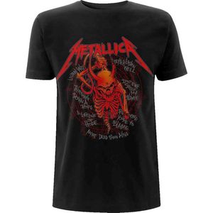 Metallica - Skull Screaming Red 72 Seasons Heren T-shirt - 2XL - Zwart