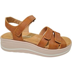 Hartjes - Woogie - Dames Sandaal - Cognac - Leer