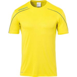 Uhlsport Stream 22 Shirt Korte Mouw Kinderen - Geel / Royal | Maat: 164