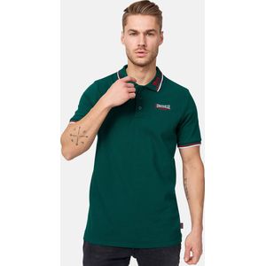 Lonsdale Polo Shirts Lion Poloshirt schmale Passform Bottle Green-L