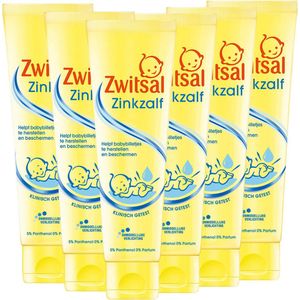Zwitsal - Baby Zinkzalf - Tube - 6 x 100ml - Voordeelverpakking