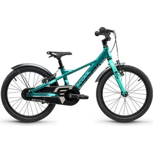 Scool XXlite EVO 18 inch 1 speed vrijloop naaf, cyan/blauw