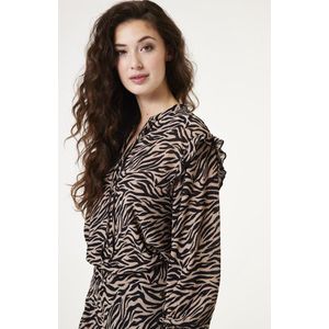 GARCIA Dames Blouse Zwart - Maat S