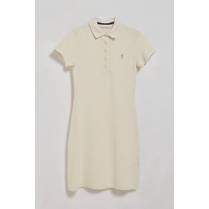 Gebroken witte polojurk met Rigby Go-logo