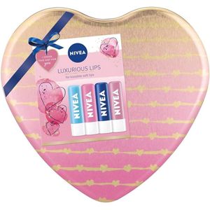 Nivea Luxurious Lips Lipbalm Cadeauset - 22 ml