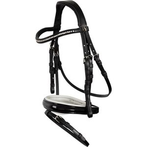 BR BR hoofdstel Horwich Pony Zwart / Wit