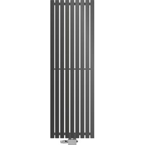 Badkamerradiator Stella 480x1400 mm antraciet met universele aansluitset
