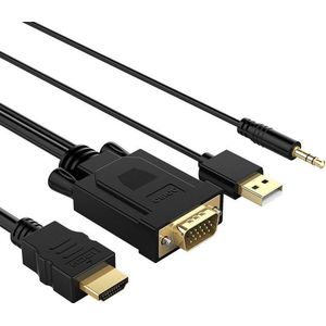 Orico VGA naar HDMI kabel met audio-ondersteuning - 1920x1080 @60Hz - 2M