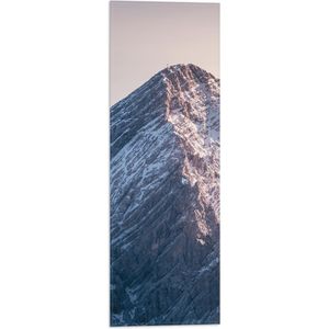 WallClassics - Vlag - Donkere Berg - 20x60 cm Foto op Polyester Vlag