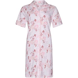 Dames Nachthemd Pastunette - Coral Breeze - Katoen - Doorknoop - Maat 54