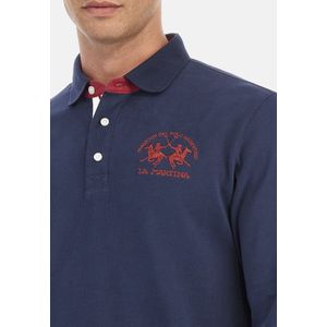 La Martina Poloshirt Langarmshirt mit Polokragen