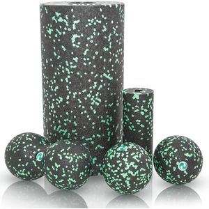 Medium-firm EPP Foam Roller Set - 5-delige Massage Schuimrollenset voor Spierherstel en Blessurepreventie