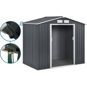 Tuinhuisje metaal met goot 5.29 m² ""Vegas"" - Grijs
