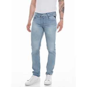 Replay Heren Jeans Broeken GROVER regular/straight Fit Blauw 29W / 34L Volwassenen