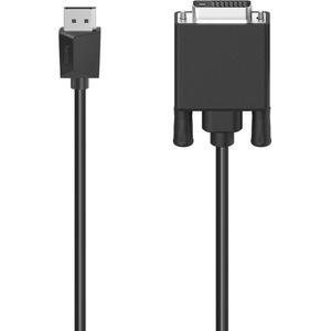 Hama DisplayPort / DVI Adapterkabel DisplayPort stekker, DVI-D 24+1-polige stekker 1.50 m Zwart 00200713 DisplayPort-ka
