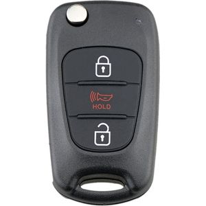 TLVX Sterke Autosleutel Behuizing Geschikt voor Hyundai en Kia / Sleutelbaard TOY40 / Ter vervanging van Originele Sleutel behuizing / afstandsbediening Auto / 3 knops / Hold / Luidspreker knop / Claxon / 3 knoppen / 1 stuks