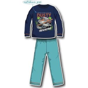 Disney Planes Pyjama - Katoen velours - Navy - Maat 104 (4 jaar)