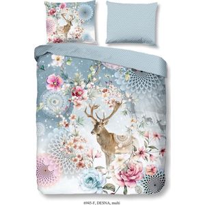 Hip Dekbedovertrek Desna - 140x200/220 - Flanel - Hert En Bloemen