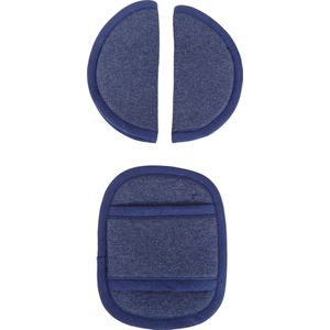 Gordelbeschermer voor Baby - Universele Gordelhoes geschikt voor vele merken - Gordelkussen voor Autostoel Groep 0 - Denim Blauw