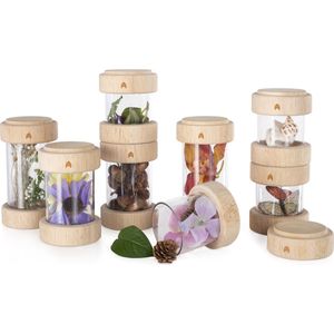 Guidecraft - 8 Treasure Tubes (schat/ontdekkings cilinders) - transparant