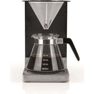 BEEM Pour Over Koffiemaker – 500ML – 4-kops – duurzame RVS filter - Cafetière