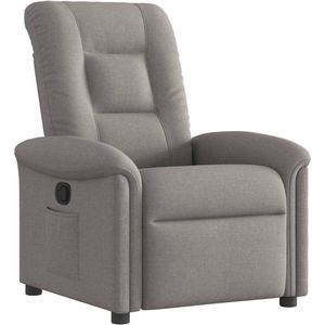 vidaXL Verstelbare Fauteuil - Stof - Taupe