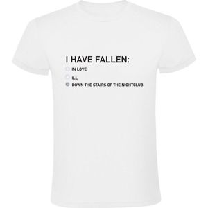 I have fallen Heren T-shirt | love | liefde | vrijgezel | uitgaan | nachtclub | club | grappig