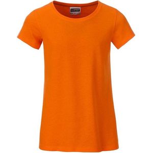 James and Nicholson Meisjes Basic T-Shirt (Oranje)