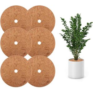 40 cm kokosvezels boom mulch ringbeschermer mat - natuurlijke kokos wortelbodembedekking voor cipres - landschapsarchitectuur bodembedekking - 6 stuks .