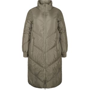 ZIZZI CAPAM, L/S, COAT Dames Jas - Brown - Maat S (42-44)