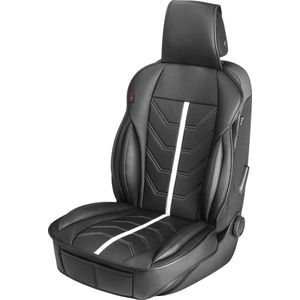 Walser Stoelkussen Kimi racesportlook, universeel Stoelkussen in zwart - wit, 1 stuk