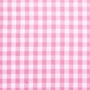 Boerenbont stof Roze - Katoen polyester ruiten kleine ruitjes wit