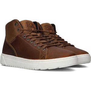 HUB Murrayfield 3.0 Hoge sneakers - Leren Sneaker - Heren - Cognac - Maat 44