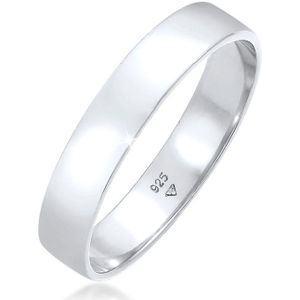 KUZZOI Heren Ring Heren Band Ring Minimal Basic Vriendschap in 925 Sterling Zilver