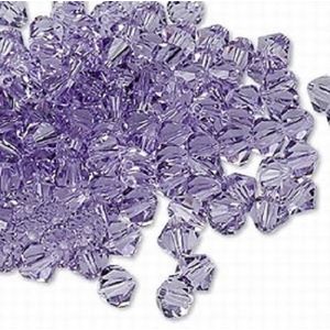 Swarovski Elements, 36 stuks Xilion Bicone kralen (5328), 6mm, light tanzanite